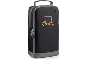 Always Looking Good Golf Shoe Bag with Monogrammed Embroidery Initial Letter Custom Embroidered Golf Boot Bag - Golf Gifts for Men (Black, J)
