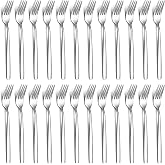 Kyraton Dinner Fork 24 Pieces, Stainless Steel 7.25" Cutlery Forks, Table Forks Set of 24