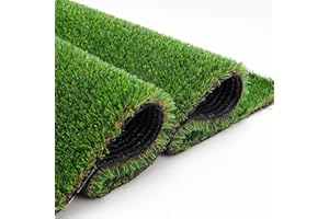 YOEVU - Césped Artificial 20mm | Realismo Natural y Alta Densidad | Resistente a UV y Clima | Fácil Instalación y Sin Mantenimiento | Seguro para Niños y Mascotas, Verde (2X5 Metros)