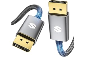 Silkland Câble DisplayPort 144Hz 2m, [Certifié VESA] 4K@60Hz 2K@144Hz 2K@165Hz, DP 1.2 avec 3D, G-Sync et FreeSync