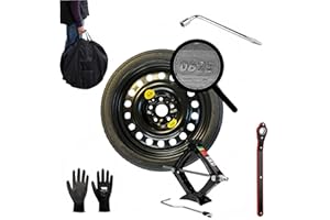 D'ANGELO 1988 Kit de rueda de repuesto de 17 pulgadas, compatible con VW Golf 7,8 T-ROC, PASSAT con llave y bolsa 125/80R17