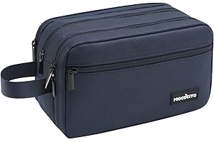 MOCOCITO Neceser Hombre para Viaje, Bolsa de Aseo Hombre Mujer Makeup Bag Impermeable Bolsas de Afeitado Neceser Maquillaje Gran Capacidad para Accesorios de Tocador y Cosméticos (Azul, Grande)