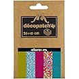 Décopatch - Ref DP006O - Pocket Papers Collection No. 6 - Contains 5 Complementary Sheets of Décopatch Paper, Each Sheet is 30 x 40cm, Small 13 x 9.5cm Pack Size