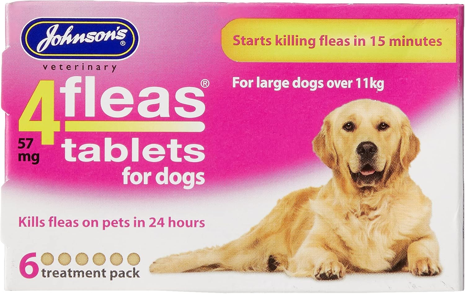 Johnsons 4Fleas Tablets for Cats and Kittens, 6 Treatment Pack, 14D083 - Mise en situation et utilisation