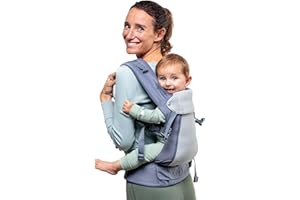 BECO BABY CARRIER Beco Gemini Cool Mochila portabebés - Portabebés transpirable-Mochila y mochila frontal porteo bebé-Mochila bebé portabebés ergonómica-Asiento ajustable que soporta entre 3 y 16 kilos (Gris oscuro)