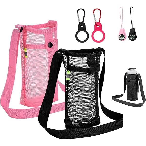 Sac à Bandoulière Pour Bouteille D'eau – 15 X 6 X 23 Cm, Polyester Imperméable, Sangle Réglable, Vert, Pour Rando, Camping, école, Voyage
