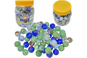 RAM ONLINE Ram Glasmurmeln für Kinder, 100 Stück