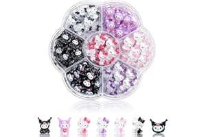MRCUVARYAS Zestaw zawieszek do paznokci 3D, do samodzielnego wykonania, kamienie ozdobne, zdobienia paznokci, kamienie stras, 77 szt