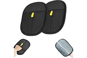 ShopEase Pet Hair Removal Glove Pack of 2 – Dog and Cat Hair Remover Tool for Carpet, Sofa, Clothes and Furniture – Reusable Pet Hair Remover Mitts for Grooming