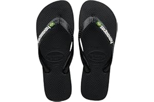 Havaianas - Brasil Logo, Iconic, Comfortable and Durable Flip-Flops, Straps with Brazilian Flag and Non-Slip Sole with Colourful Stripes, Adults Unisex