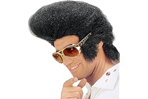 W WIDMANN MILANO PARTY FASHION W WIDMANN Wig Rock `n Roll King black (peluca)