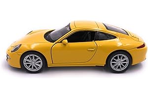 H-Customs Welly 911 Carrera S modèle de Voiture Produit Licence 1: 34-1: 39 Jaune