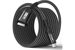JSAUX USB C to HDMI Cable 3M, HDMI to USB C 3.1 Cable 4K, for iPhone, Black | Type C to HDMI 2.0 Cord Thunderbolt 3/4, 4K@60Hz, for iPhone 17 Pro Max/16/15, MacBook Pro/Air, Galaxy S8-S24, iPad Pro, iMac
