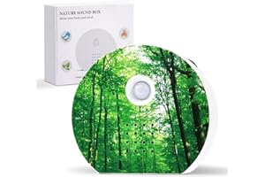 ‎PHYSEN PHYSEN Vogelgezwitscher Box Toilette Bewegungsmelder, Naturgeräusche Meeresrauschen Soundbox, 9 Vogelgesang Bird Gesang Vogelzwitschern Box mit Timing & Wandhalterung für Toilette Spa Entspannung