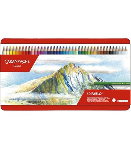 Caran D'Ache Artist Pablo Permanent Colour Pencils (18 Shades Set