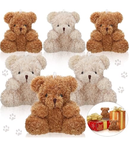 3 Porte-clés Ours En Peluche Mignons - Pendentif Animal Pour Sac à Dos, Décoration Cadeau