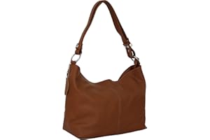 AMBRA Moda Sac à main en cuir pour femme, sac porté épaule GL005