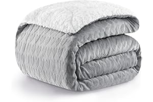 PanxHome Manta, Manta Acogedora, 200x230 cm, Manta Acogedora Gruesa con Renos y Copos de Nieve, 470GSM, Manta Suave, Manta Cálida de Sherpa, Manta de Sala, Manta de Sofá