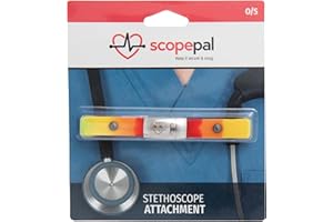 ScopePal Clip für Stethoskope, Stethoskop-Clip für Ärzte, Krankenschwestern, Medizinstudenten, Stethoskop-Zubehör kompatibel mit 3M Littmann Classic III, Lightweight II S.E, und mehr, Regenbogen