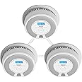 X-Sense Wireless Interlinked Combination Smoke and Carbon Monoxide Alarm, Smoke Alarm for Home with LCD Display & 10-Year Battery, Link+ Series, SC07-W, 3-Pack