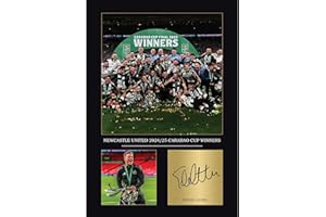 GENERIC Newcastle Carabao Cup 2025 Gift Signed A4 Print Display Unframed Newcatsle United Gifts Digitally Reproduced Signature Newcastle Gifts For Boys Eddie Howe