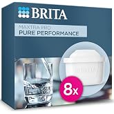 BRITA MAXTRA PRO PURE PERFORMANCE Yedek Su Arıtma Filtresi, 8&rsquo;li