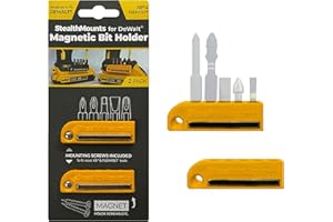 StealthMounts żółte, magnetyczne uchwyty do bitów DeWalt XR i Flexvolt (2 sztuki)
