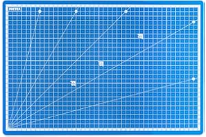 PRETEX Cutting Mat A3 Self-Healing Metric Division Sewing Mat/Cutting Mat/Craft Mat 45 x 30 cm Angle Dimensions 15° - Cutting Mat