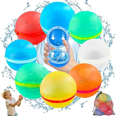 OHREN 111 Stück Wasserbomben Selbstschließend - Wiederverwendbar Mit 4 Wasserhahn Anschlüssen