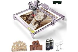 ATOMSTACK A5 PRO Laser Engraving Machine 40W, Compressed Spot, Fast and Accurate CNC Carving DIY Laser Cutter Engraving Machine for Wood, Fixed Focus Eye Shield, 410x400mm