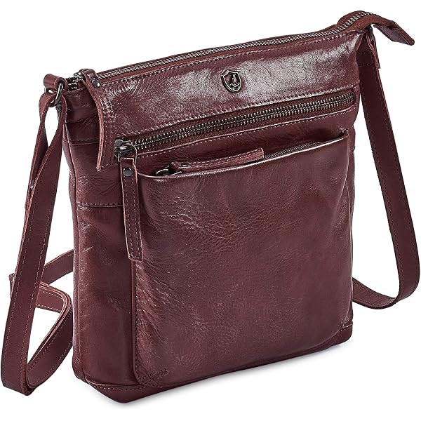 Samantha Look Umhängetasche Aus Echtem Leder Damen - Made In Italy, Kompakt & Stylisch