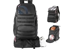 TRAILKICKER Basketball Backpack with Laptop Compartment and Bonus Attachable Laundry/Shoe Bag, Outdoor Sports Equipment, Gym Bag for Baseball, Football, Volleyball, Travel, School - 35L