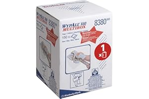 WypAll X60 Cloths 8380 - Blue Centrefeed Roll Cleaning Cloths - 1 Centrefeed Roll x 150 Blue Industrial Wipers