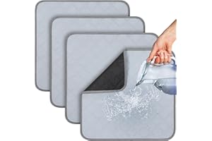 Threan 4 almohadillas impermeables para silla de incontinencia, lavables y reutilizables, almohadillas protectoras de asiento absorbentes de 22.1 x 20.9 pulgadas para mujeres, hombres, adultos y niños