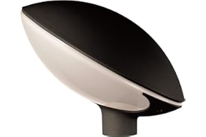 MARECO LUCE S.R.L Mareco Luce 1015101N Lampada Diffusore Lampione Tao a colonna, Utilizzo palo diametro 60 mm Nero