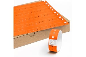 MESSIMO Bracelets du Vinyle Evenementiel Sans Impression 19 x 255 mm - 100 Pieces Bracelet Identification de Festival - Autocollant et Imperméable