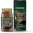 PERCOL Premium Instant Coffee | Espresso Noir Blend 22 | Crafted with Premium Imported Beans | Freeze Dried | Designed in UK | 100g Jar | 100% Pure Coffee | Flavorful & Aromatic