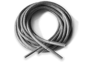 LACESTAR Round Waxed Cotton Thin Shoelaces 2.5mm Wide 75cm 100cm 125cm Long Dress Wax Cord Laces Brogues Shoes Boot