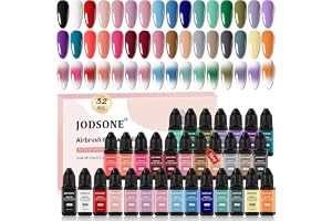 JODSONE 32 färger airbrush gel nagellack, ingen utspädning gel nagellack stark opacitet, starka mättade färger, perfekt för a