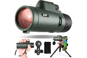 CHICY Monoculare 40 x 60 ad alta potenza con adattatore per smartphone, treppiede, borsa, prisma BAK4 e obiettivo FMC per bird watching, caccia, escursionismo, campeggio