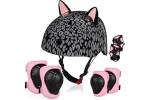 Unicorn Castle Casque Enfant avec Protections 8–14 Ans, Réglable 52–58 cm, Vélo Skate Trottinette