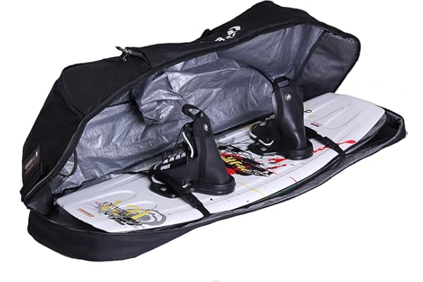 Driver13 Housse Wakeboard/Kiteboard No. 02, boardbag avec système Sac à Dos, Compartiment Casque, séparateur, 150 cm, Noir