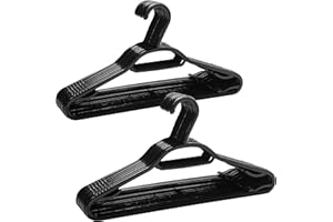 KEPLIN Paquete de 60 Perchas de Ropa 5 en 1 – Perchas de plástico para Adultos para Armario – Perchas organizadoras de Almacenamiento Que ahorran Espacio con Barra de Corbata, Ganchos de Correa,