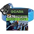 GEARit Shielded CAT6 Ethercon Cable (25 Feet) Professional Audio & Lighting RJ45 EtherCON-Compatible Cable for Studio, Stage, Concerts - 25ft Blue