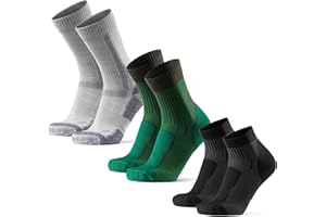 DANISH ENDURANCE Set di Calzini da Trekking in Lana Merino, Corti, Medi e Lunghi, Traspiranti, per Uomo e Donna