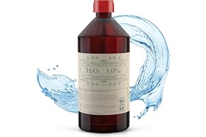 Viroxidin Wasserstoffperoxid 3% 1000ml in hoher Reinheit - H2O2 / Hydrogen Peroxide in Deutschland hergestellt & abgefüllt - 