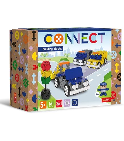 Connect Bausteine Set Pocket Girl Kim | 30 Teile + Spielfigur | Kreatives Spielzeug Ab 4 Jahren