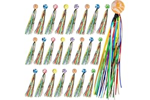 Shinybox Palline Gonfiabili per Bambini, 24 Pezzi Palline Rimbalzanti con Nastro Colorato, Riutilizzabile Pallina Rimbalzante, Palline per Saltare in Gomma Regali Festa Compleanno Bambini