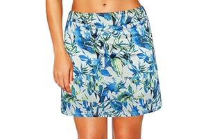 Timuspo Damen Tennisrock High Waist Tennis Skorts Sportrock mit Innenhose & Taschen für Sportliches Laufen, Golf, Wandern