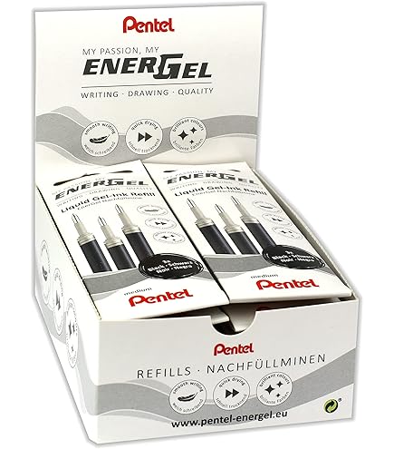 Pentel Energel - Lot De 12 Recharges Pour Stylo à Pointe Métallique 0,7 - Foto 8
